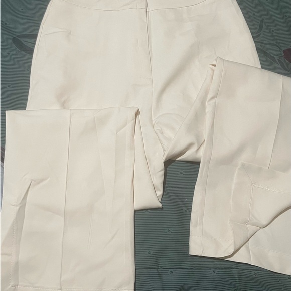 04C.- Solid Tube Top With Wide Leg Pants Set. Size Large. Color: Apricot - Picture 3 of 8